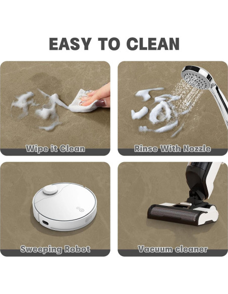 Alfombrilla de Baño Antideslizante Chakme Beige 61x41 cm