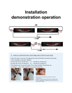 Kit Pantalla LED Flexible HaKaDeBe 60cm Ojos Demonio 2 Piezas 2