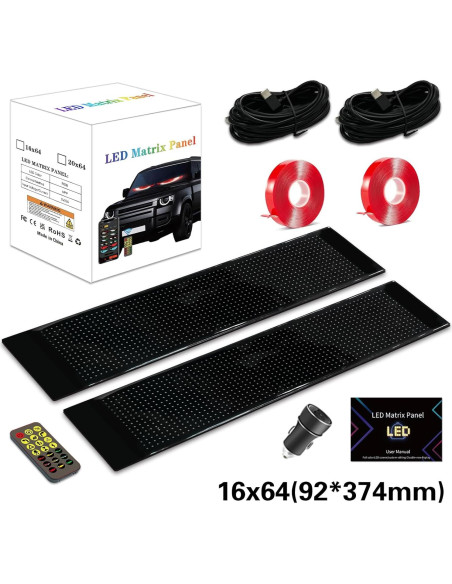Kit Pantalla LED Flexible HaKaDeBe 60cm Ojos Demonio 2 Piezas