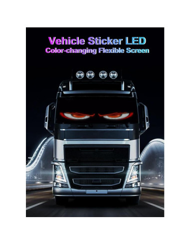 Kit Pantalla LED Flexible HaKaDeBe 60cm Ojos Demonio 2 Piezas