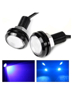 Luz Estroboscópica LED YIBO 12V 10W Azul para Coche y Barco