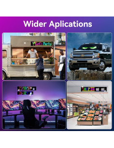 Luz LED Programable NEMGOME 38.1x10.16cm USB Control APP 2