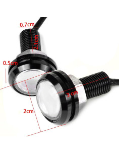 Luz Estroboscópica LED YIBO 12V 10W Azul para Coche y Barco 2