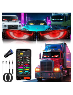 Ojos LED Dinámicos Programables YOUBISON 5x23" para Autos