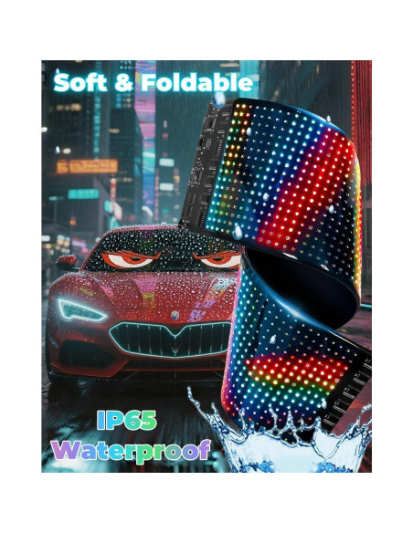 Ojos LED Dinámicos Programables YOUBISON 5x23" para Autos