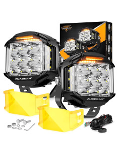 Luz Pod LED Auxbeam 5" 168W DRL Ámbar IP68 16440LM