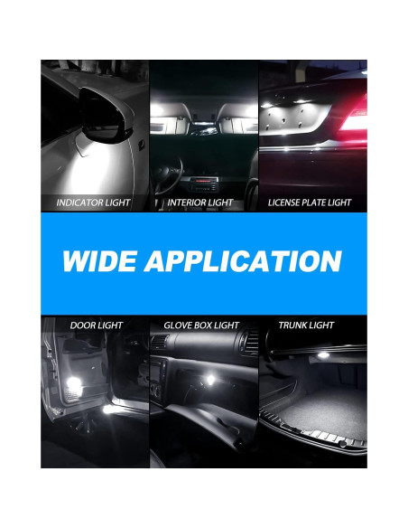 Bombillas LED Festoon Yorkim 31mm 12V Blancas Paquete de 2