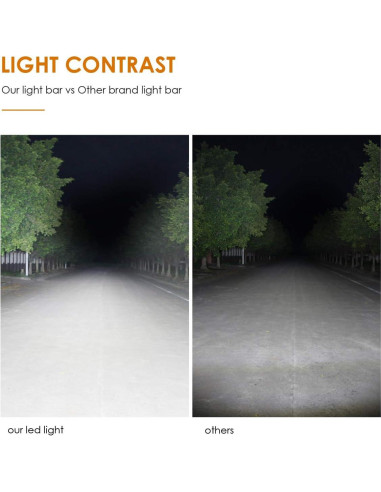 Barra de luz LED Auxbeam 4" 18W 1800lm IP67 - Paquete de 2