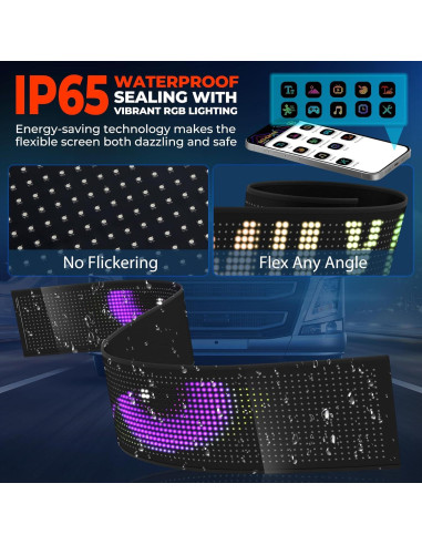 Luz LED Ojos de Diablo KAKSEY 176.2x19.2 cm para Auto