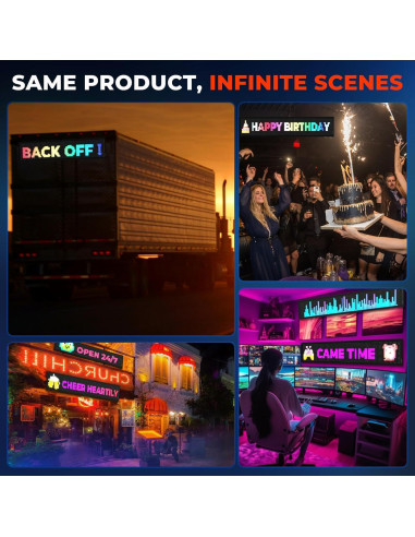 Luz LED Ojos de Diablo KAKSEY 176.2x19.2 cm para Auto