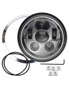 Faro LED 7" Eagle Lights 8700G3 Cromo para Motocicleta