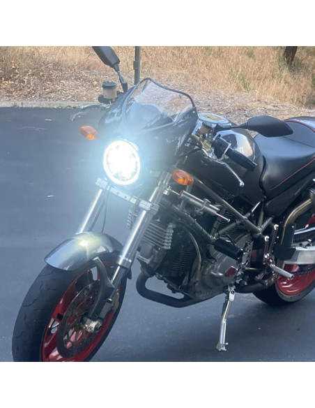 Faro LED 7" Eagle Lights 8700G3 Cromo para Motocicleta