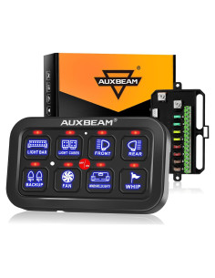 Panel de Control Táctil Auxbeam BA80 8 Gang LED 12V 600W