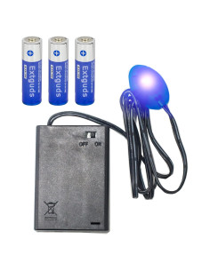 Alarma de Coche Falsa Extguds con Luz LED Azul y Baterías