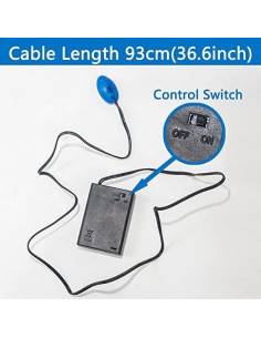 Alarma de Coche Falsa Extguds con Luz LED Azul y Baterías 2