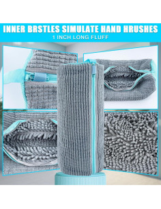 Bolsa de Lavado de Zapatos CNEYSID XXL - Microfibra Gris 2