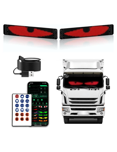 Luces LED Ojo Diablo NCFAUTO para Parabrisas 60cm IP65