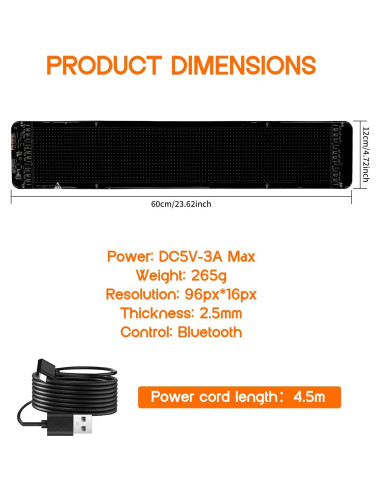 Luces LED Ojo Diablo NCFAUTO para Parabrisas 60cm IP65