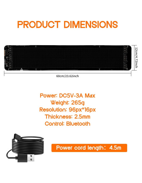 Luces LED Ojo Diablo NCFAUTO para Parabrisas 60cm IP65