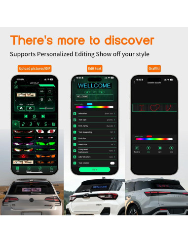 Luces LED Ojo Diablo NCFAUTO para Parabrisas 60cm IP65