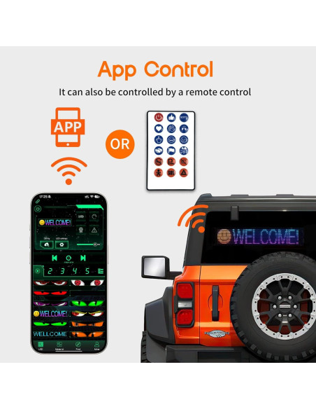 Luces LED Ojo Diablo NCFAUTO para Parabrisas 60cm IP65