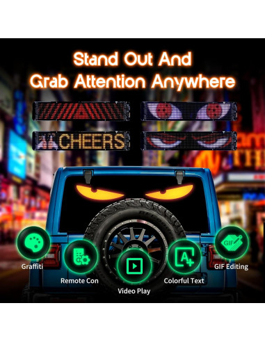 Luces LED Ojo Diablo NCFAUTO para Parabrisas 60cm IP65