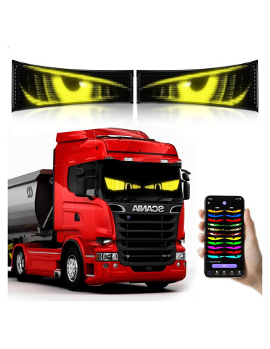 2 Pcs Ojos LED Demonio GOTUS 58.42x12.7cm Programables