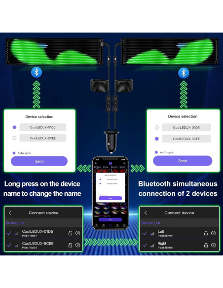 2 Pcs Ojos LED Demonio GOTUS 58.42x12.7cm Programables
