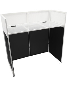Cabina DJ Plegable Aluminio Soporte Estudio 121x61cm 2