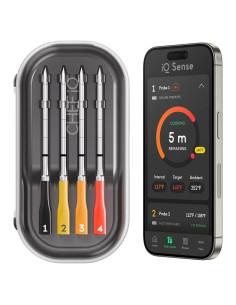Termómetro de Carne Inalámbrico CHEF iQ CQ60 - 4 Sondas