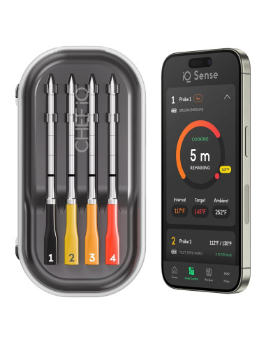 Termómetro de Carne Inalámbrico CHEF iQ CQ60 - 4 Sondas