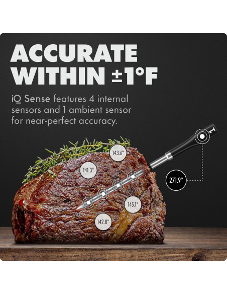 Termómetro de Carne Inalámbrico CHEF iQ CQ60 - 4 Sondas