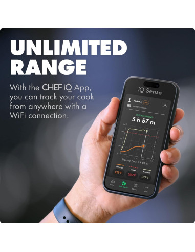 Termómetro de Carne Inalámbrico CHEF iQ CQ60 - 4 Sondas