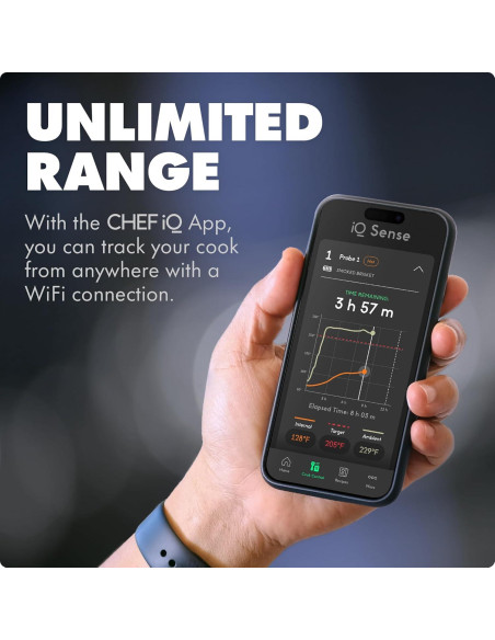 Termómetro de Carne Inalámbrico CHEF iQ CQ60 - 4 Sondas