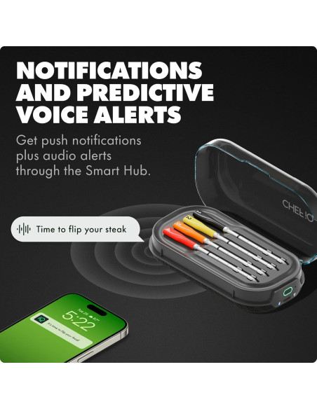 Termómetro de Carne Inalámbrico CHEF iQ CQ60 - 4 Sondas