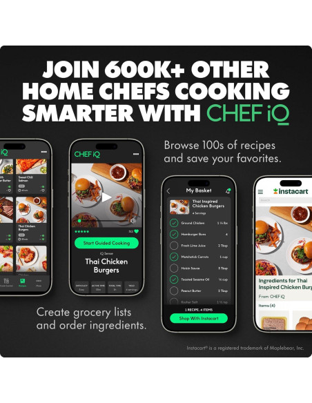 Termómetro de Carne Inalámbrico CHEF iQ CQ60 - 4 Sondas