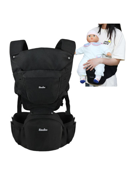 Portabebés ergonómico Kinzino 6 en 1 para 3.2-20.4 kg