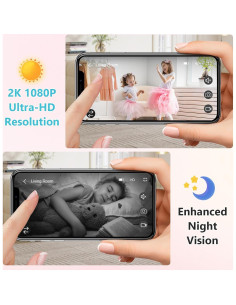 Cámara Inteligente MYPIN 2K para Videollamadas y Seguridad 2