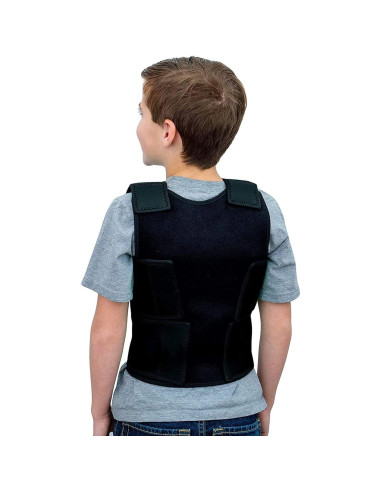 Chaleco de Compresión Sensorial TOPARCHERY Mediano Negro