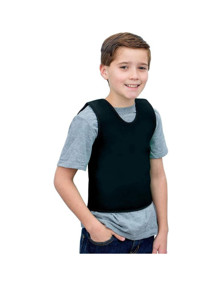 Chaleco de Compresión Sensorial TOPARCHERY Mediano Negro