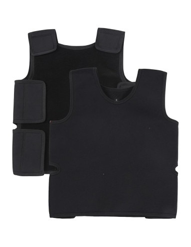 Chaleco de Compresión Sensorial Ajustable para Niños - Neopreno Negro