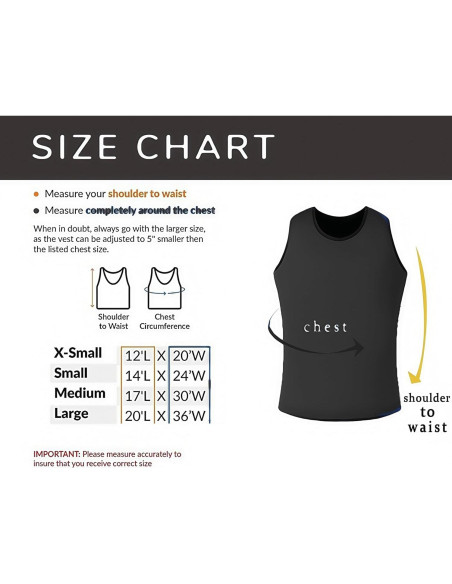 Chaleco de Compresión Sensorial Ajustable para Niños - Neopreno Negro