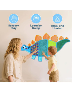 Panel Sensorial para Niños Srichly, 16 Piezas Texturizadas 2