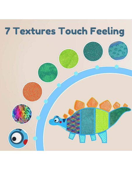 Panel Sensorial para Niños Srichly, 16 Piezas Texturizadas