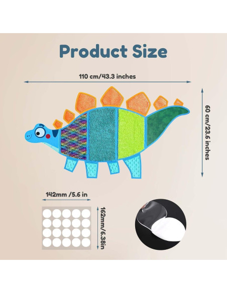 Panel Sensorial para Niños Srichly, 16 Piezas Texturizadas