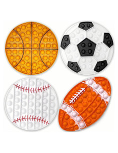 Set de Juguetes Antiestrés QETRABONE - Fútbol, Baloncesto, Béisbol, Rugby