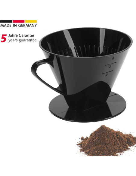 Cono de Filtro de Café Westmark Tamaño 4 - Plástico Negro