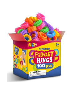 KLT Juguetes Antiestrés 100pcs Anillos Sensoriales para Niños