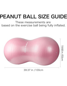 Bola de Cacahuate INPANY Rosa - Antiburst para Parto y Fitness 2