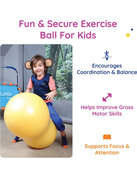 Pelota de Cacahuate Amarilla Mediana Diversión y Función - Ejercicio y Terapia